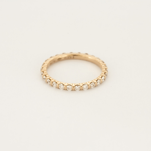 Bague 55 FRED - Alliance en or rose et diamants 58 Facettes DV14760-3