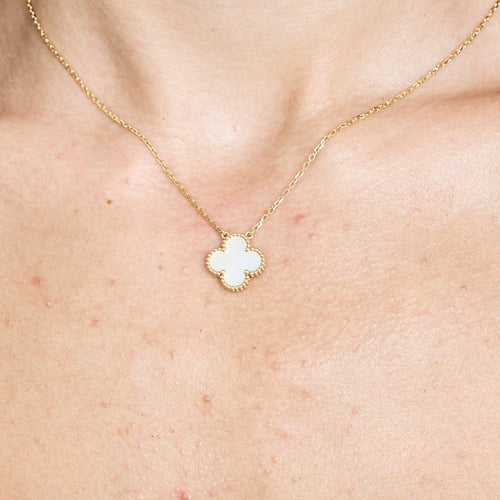 Collier VAN CLEEF & ARPELS - Vintage Alhambra - Collier en or jaune et nacre 58 Facettes DV16288-3