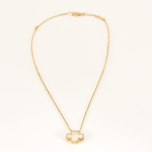 Collier VAN CLEEF & ARPELS - Vintage Alhambra - Collier en or jaune et nacre 58 Facettes DV16288-3