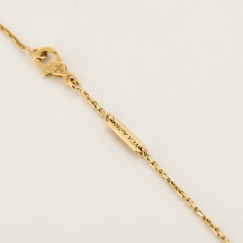 Collier VAN CLEEF & ARPELS - Vintage Alhambra - Collier en or jaune et nacre 58 Facettes DV16288-3