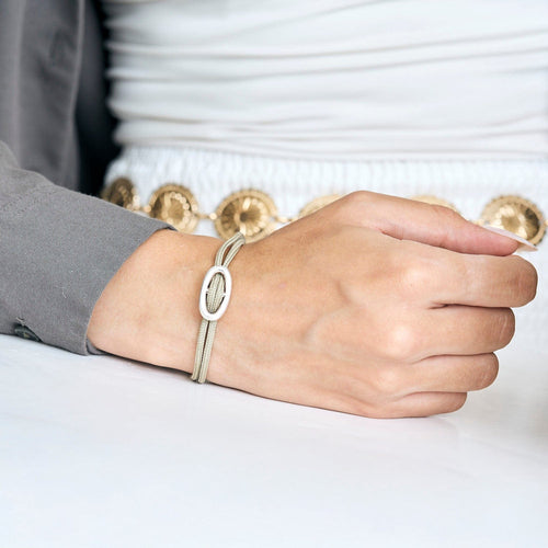 Bracelet HERMES -Bracelet « Skipper » en argent 58 Facettes DV15791-1