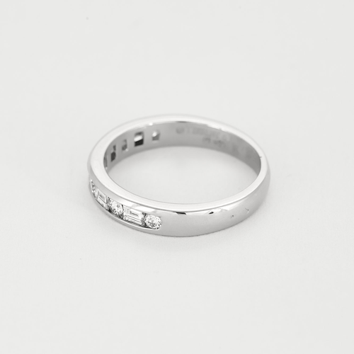 Bague 54 TIFFANY - Alliance en platine et diamants 58 Facettes DV16002-1