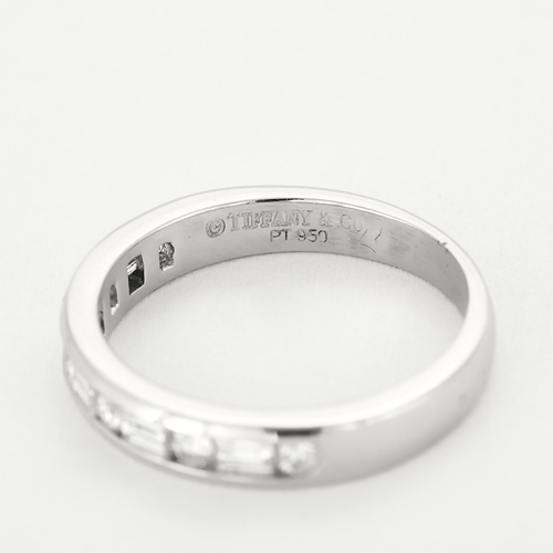 Bague 54 TIFFANY - Alliance en platine et diamants 58 Facettes DV16002-1