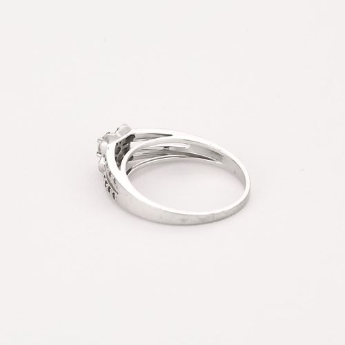 Bague 56 Mauboussin - Chance of Love n°2 - Bague en or blanc, diamant et rubis 58 Facettes DV16158-1