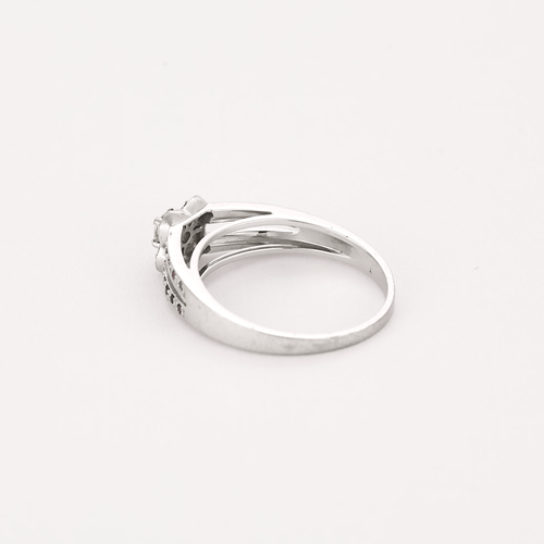 Bague 56 Mauboussin - Chance of Love n°2 - Bague en or blanc, diamant et rubis 58 Facettes DV16158-1