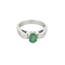 Bague 53 Bague en or gris, émeraude et diamants 58 Facettes DV16304-1