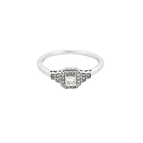 Bague 54.5 Mauboussin -Un Automne 1930 n°2 - Bague Solitaire en or blanc et diamants 58 Facettes DV16089-3