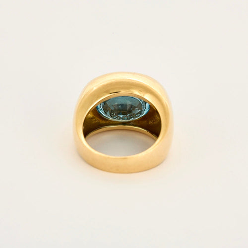 Bague 53 Bague en or jaune et topaze 58 Facettes DV16301-9-53-2