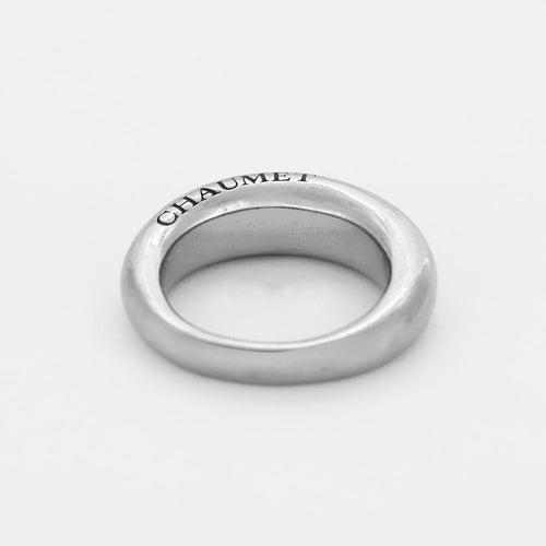 Bague 58 CHAUMET - Bidendum - Bague jonc en or gris 58 Facettes DV15727-3