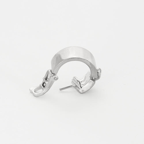 CHAUMET- Liens - Paire de boucles d'oreilles or gris et diamants