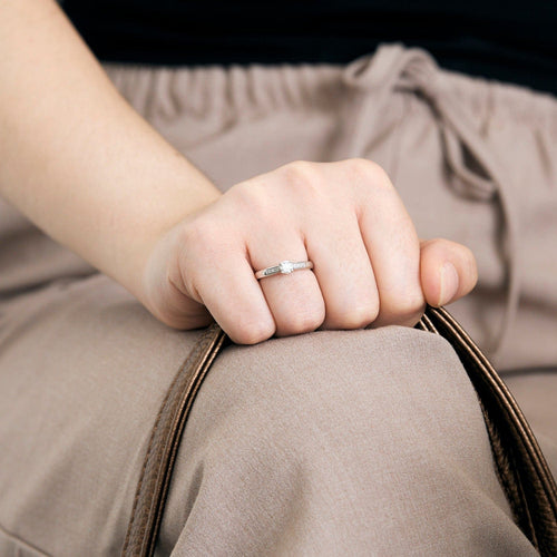 Bague 50 MAUBOUSSIN - "Tu es le sel de ma vie n°3 " - Bague or blanc et diamants 58 Facettes DV16108-1