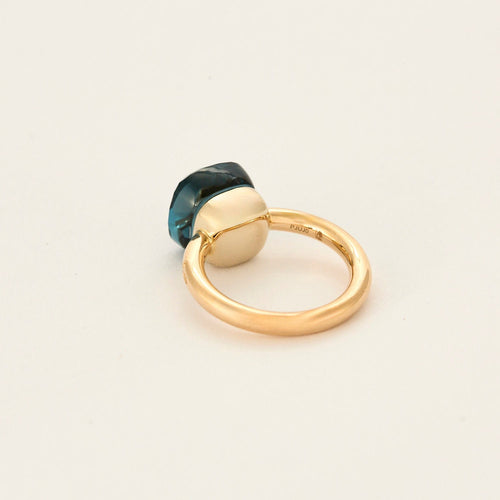 Bague 50 POMELLATO - Nudo Classic - Bague en or rose, topaze bleue de Londres 58 Facettes DV5390-14