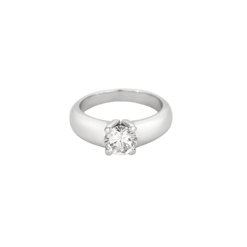 Bague 51 Bague en or blanc et diamant 58 Facettes DV16320-1-51-2