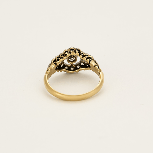 Bague 54 Bague en or et argent diamants 58 Facettes DV0014-14