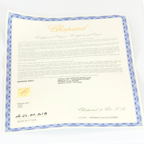 Bracelet CHOPARD - Chopardissimo - Bracelet en or rose, or gris 58 Facettes DV15843-5