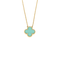 Pendentif VAN CLEEF & ARPELS -  Pendentif Vintage Alhambra en or jaune et turquoise 58 Facettes DV0830-20