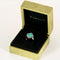 Bague 50 VAN CLEEF & ARPELS - Bague Vintage Alhambra or gris, turquoise et diamants 58 Facettes DV0830-22