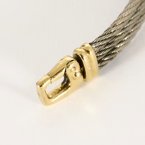 Bracelet FRED - Force 10  - Bracelet en acier et or jaune 58 Facettes DV14876-1