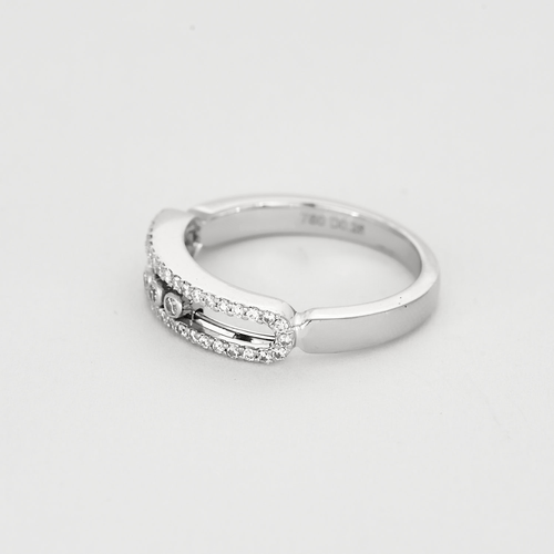 Bague 54 MESSIKA- Bague Baby Move Pavée en or blanc et diamants 58 Facettes DV16977-1-54-3