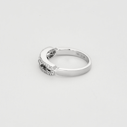 Bague 54 MESSIKA- Bague Baby Move Pavée en or blanc et diamants 58 Facettes DV16977-1-54-3