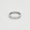 Bague 51 CARTIER - Alliance en or gris et diamants 58 Facettes DV15916-1