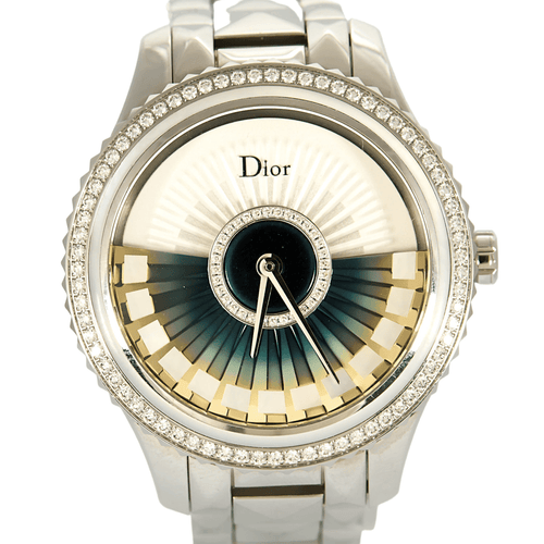 DIOR- Dior VIII Grand Bal Plissé Ruban Montre en acier et