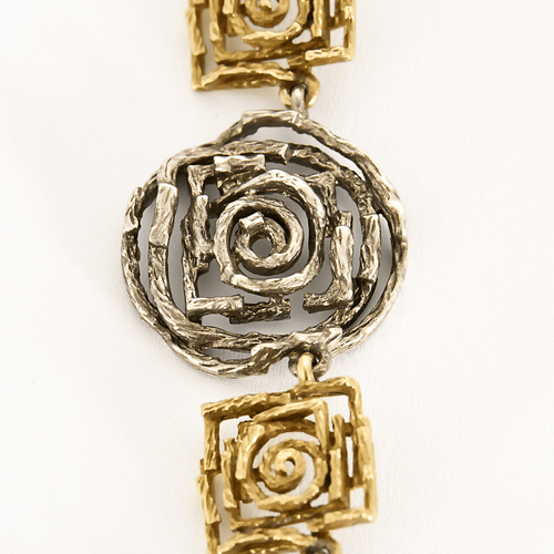 Boucles d'oreilles CHAUMET – Labyrinthe pour l'Arcade - Demi-parure à transformation en or jaune et or gris 58 Facettes DV17159-4