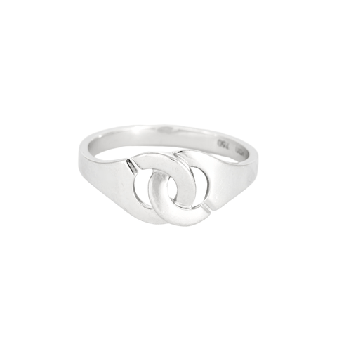 Dinh Van-  "Menottes" R8- Bague en or gris