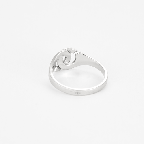 Bague 54 Dinh Van-  "Menottes" R8- Bague en or gris 58 Facettes DV16733-1
