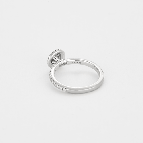 Bague 49.5 DE BEERS - AURA - Bague Solitaire en platine et diamants 58 Facettes DV17389-2-495-2