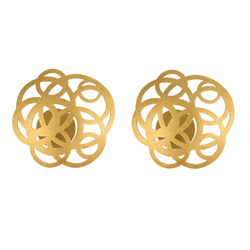 Boucles d'oreilles NIESSING - ROSEUM - Paire de boucles d'oreilles or jaune ajourée 58 Facettes DV17449-2