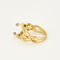 Bague 54 GILBERT ALBERT - Bague or jaune et diamants 58 Facettes DV14765-1