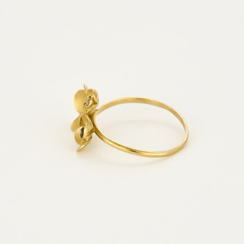 Bague 58 Claire de Divonne - Bague Fleur en or jaune et diamants taillés en rose. 58 Facettes DV3020-27