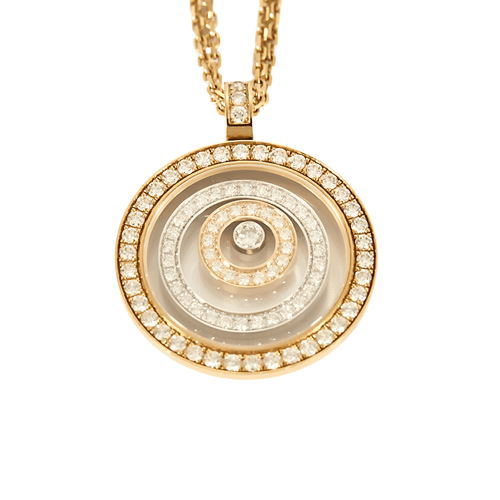 Pendentif CHOPARD - Pendentif Happy Spirit en or rose 18K (750 Millièmes) et diamants 58 Facettes DV4302-3