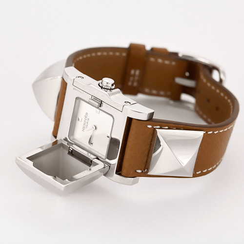 Montre HERMÈS - MEDOR - Montre en acier à mouvement quartz 58 Facettes DV17381-6