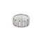 Bague 52 CHAUMET - Class one - Anneau en or gris et caoutchouc 58 Facettes DV13270-5-52-1