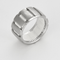 Bague 52 CHAUMET - Class one - Anneau en or gris et caoutchouc 58 Facettes DV13270-5-52-1