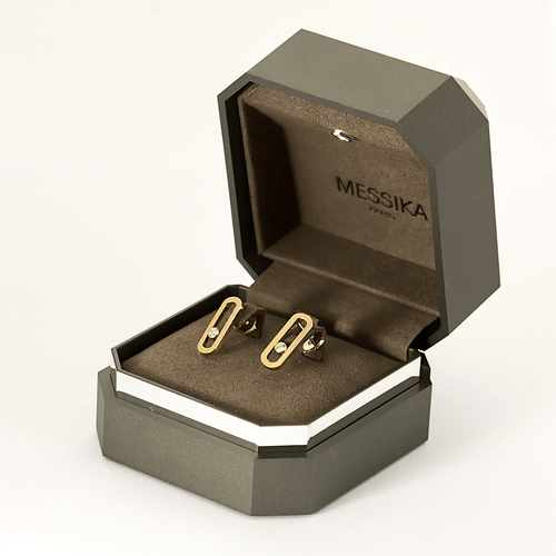 Boucles d'oreilles MESSIKA - MOVE UNO - Boucles d'oreilles en or jaune et diamants 58 Facettes DV15694-6