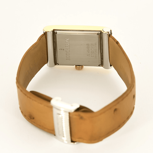 Montre BOUCHERON - Reflet - Montre en acier bi ton à boitier rectangulaire à mouvement quartz 58 Facettes DV8953-8