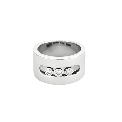 Bague 52,5 MESSIKA - Move - Bague en or gris et diamants 58 Facettes DV17041-1-525-6
