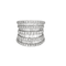 Bague 54 Bague bandeau en or blanc et diamants 58 Facettes DV17912-1-54-3