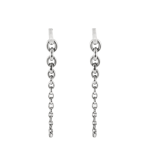 Boucles d'oreilles HERMES - Crescendo - Pendants d'oreilles en argent 58 Facettes DV17912-4