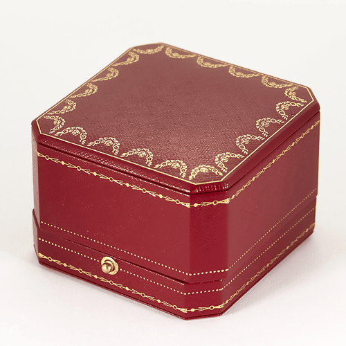 Bague 54 CARTIER - Amulette - Bague en or rose, onyx et diamants 58 Facettes DV18320-1