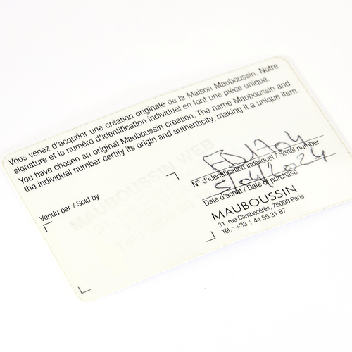 Bague 53 Mauboussin -Un Automne 1930 n°5 - Bague Solitaire en or blanc et diamants 58 Facettes DV18465-1-53-2