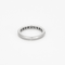 Bague 52,5 Alliance semi-pavé en or blanc et diamants 58 Facettes DV18242-1-525-6