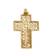 Pendentif Pendentif "Croix" en or jaune 58 Facettes DV11262-14