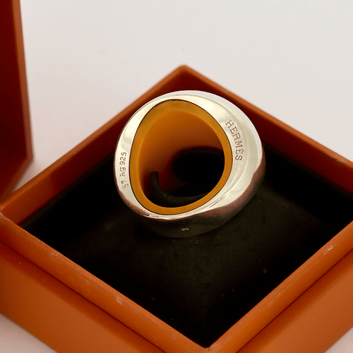 Bague 55.5 HERMÉS - Bague Quark - Bague en argent 58 Facettes DV15270-4