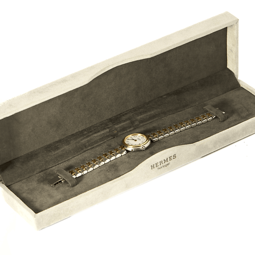 Montre HERMES - Clipper - Montre acier et plaqué or 58 Facettes DV0935-2