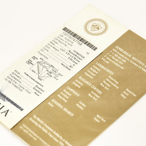 Bague 50 Bague solitaire en or gris et diamants 58 Facettes DV18995-1