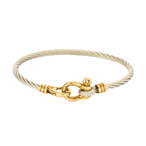 FRED - Force 10 - Bracelet en acier et or. Vintage